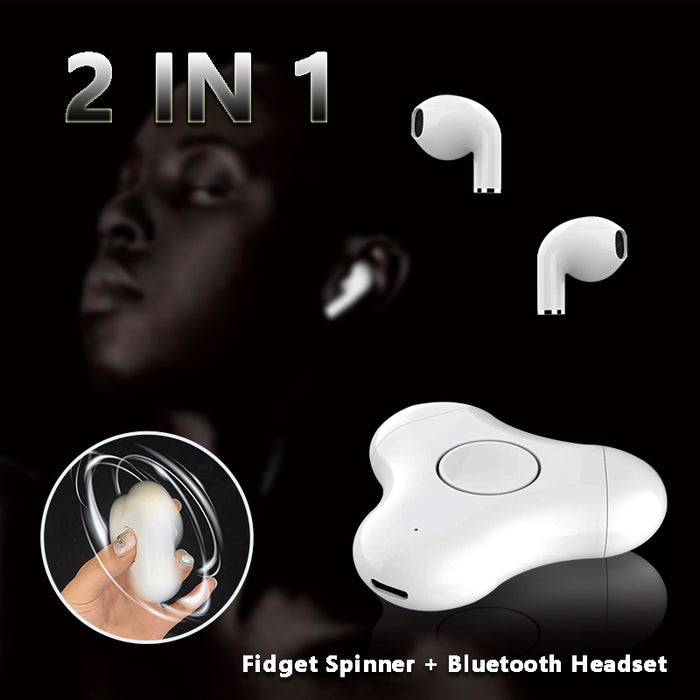 Nuevos auriculares multifuncionales Fidget Spinner Bluetooth Fingertip Gyro en auriculares Bluetooth del oído