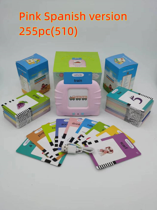 Tarjeta de educación temprana, iluminación para niños, máquina de aprendizaje de inglés