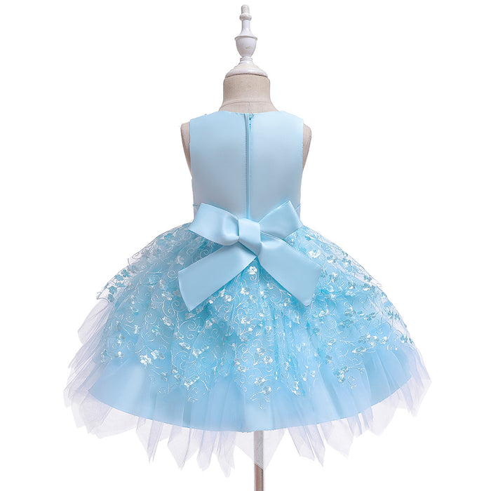 Roupas para bebês meninas, vestidos de jardim de infância para crianças médias e pequenas