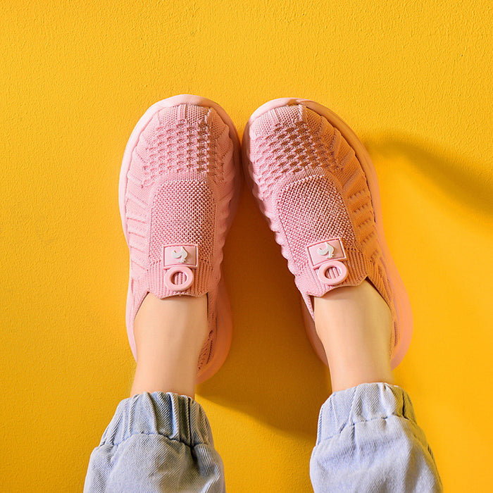 Mocasines para niños Otoño Malla Casual Zapatillas gruesas Zapatos para niños