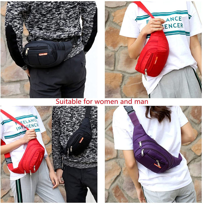 Männer Frauen Fanny-Pack Gürtel Taille Tasche Cross Body Sling Schulter Reise Sport Tasche