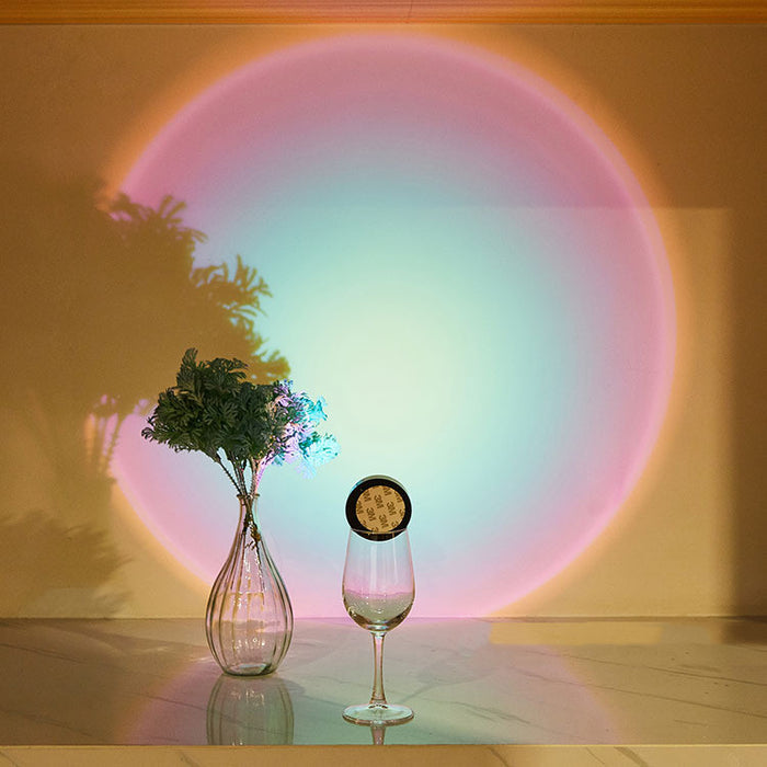 Luzes led sem fio armário luzes da cozinha sob móveis alimentado por bateria pôr do sol nightlight lâmpada de parede quarto decoração gabinete