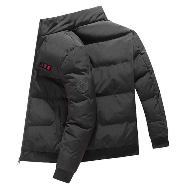 Chaqueta calefactora cálida para exteriores, ropa acolchada de algodón a prueba de viento, calefacción USB para invierno, mantiene el calor