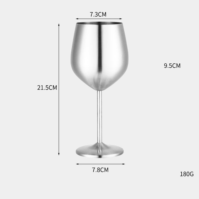Gobelet en métal pour vin rouge en acier inoxydable 304