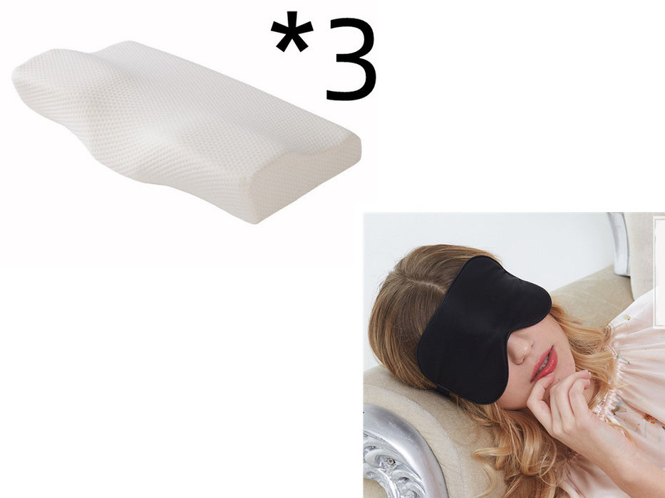 Almohada contorneada de espuma viscoelástica para el dolor de cuello Almohadas cervicales