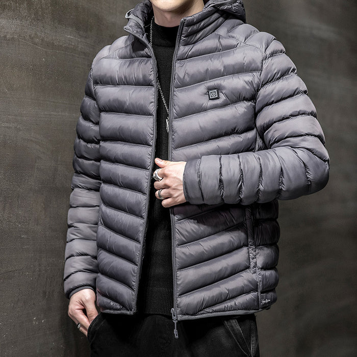 Giacca invernale da uomo Plus in pile per luce e calore