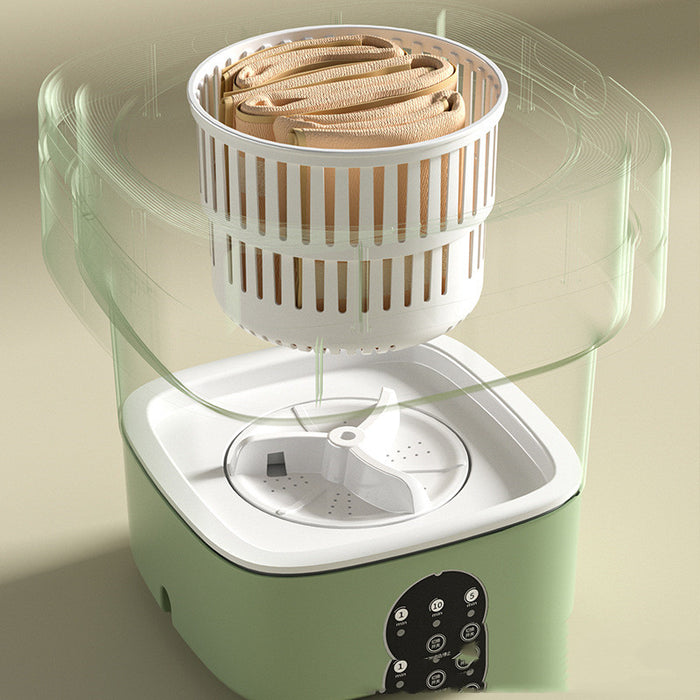 Mini máquina de lavar dobrável portátil, mini meias, roupa íntima, máquina de lavar, grande capacidade, 3 modelos com aparelhos secos giratórios