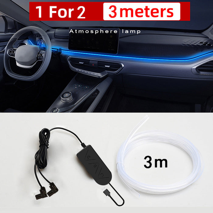 Panel de instrumentos de Control del centro de modificación de luz de atmósfera USB del coche