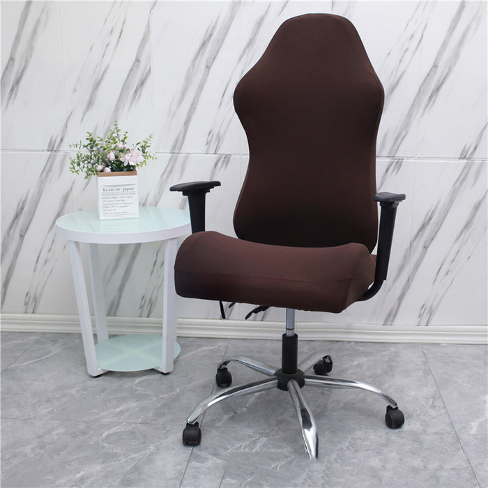 Asiento de silla giratoria con reposabrazos y funda para silla de juegos de tela elástica