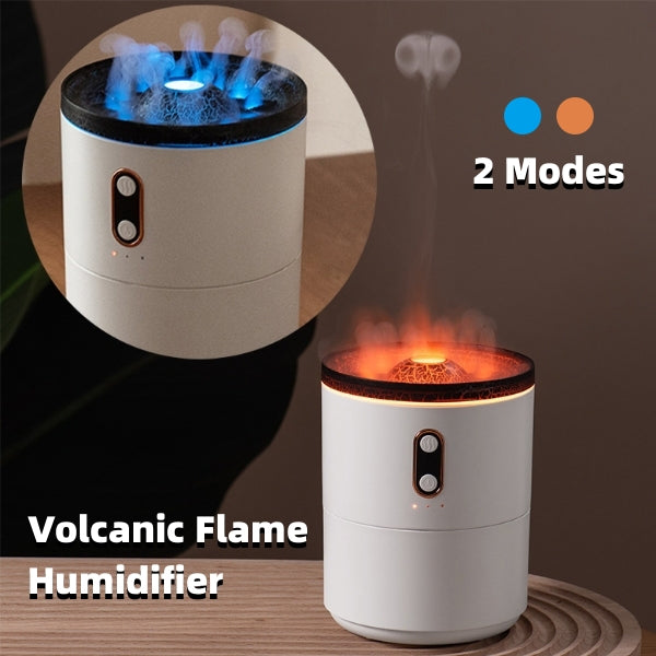 Vulkanischer Flammen-Aroma-Diffusor für ätherische Öle, USB, tragbar, Quallen-Luftbefeuchter