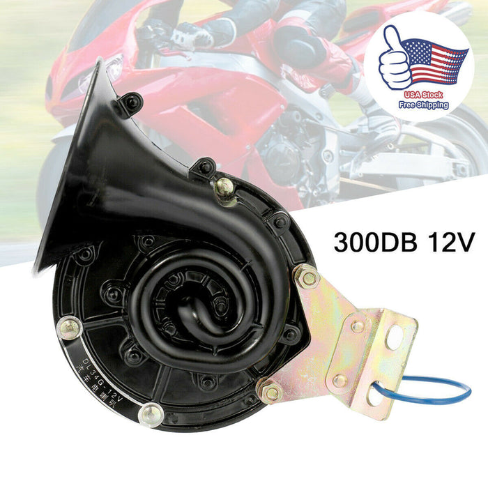 Trompette de klaxon électrique forte 300DB pour voiture moto camion Train bateau universel