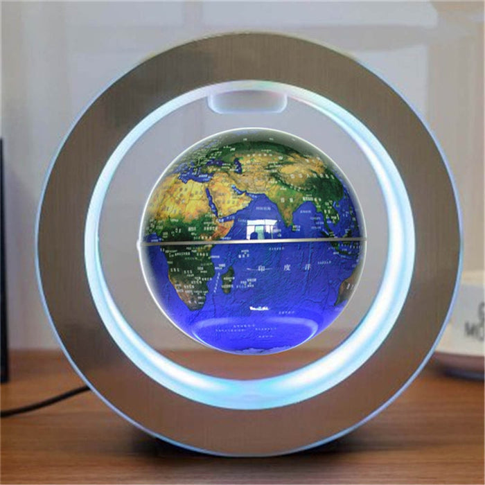 Mappa del mondo a LED rotonda Globo galleggiante Luce a levitazione magnetica Magia antigravità