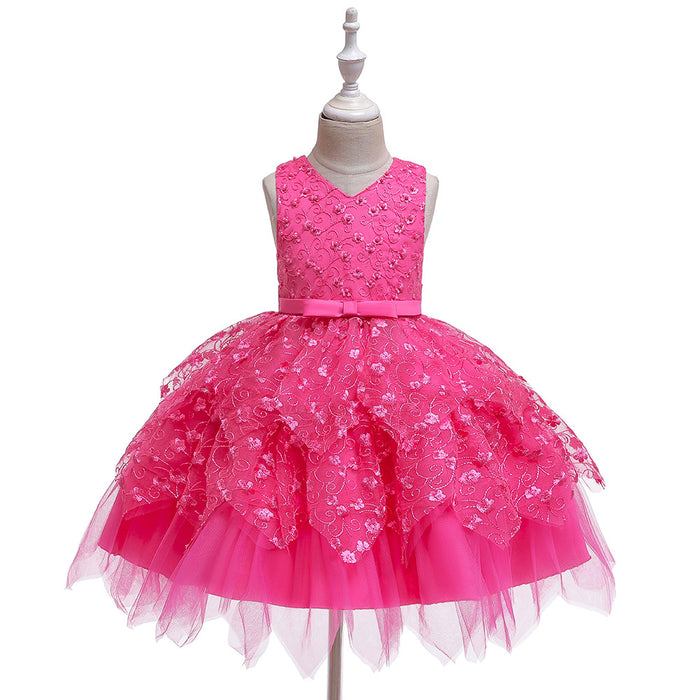 Roupas para bebês meninas, vestidos de jardim de infância para crianças médias e pequenas