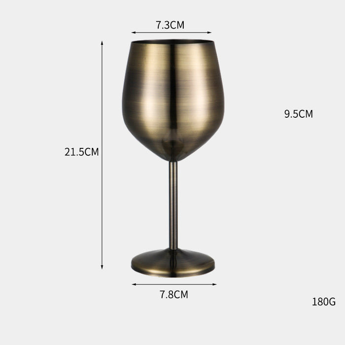 Gobelet en métal pour vin rouge en acier inoxydable 304