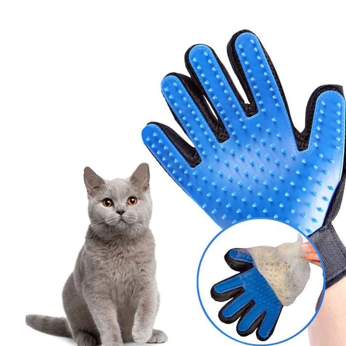 Katzenpflegehandschuh für Katzen, Wollhandschuh, Tierhaar-Enthaarungsbürste, Kamm