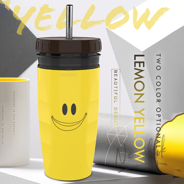 Keine Abdeckung, Twist Cup, tragbarer Reisebecher, doppelte Isolierung