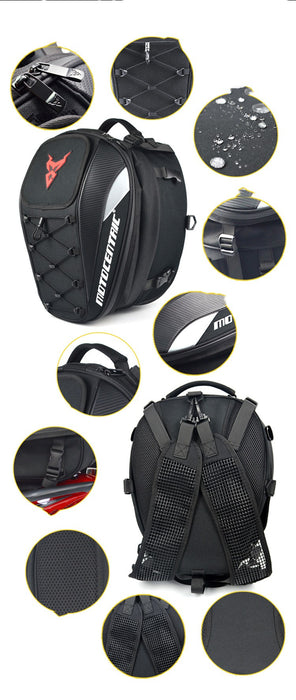 Borsa posteriore di grande capacità per motociclisti