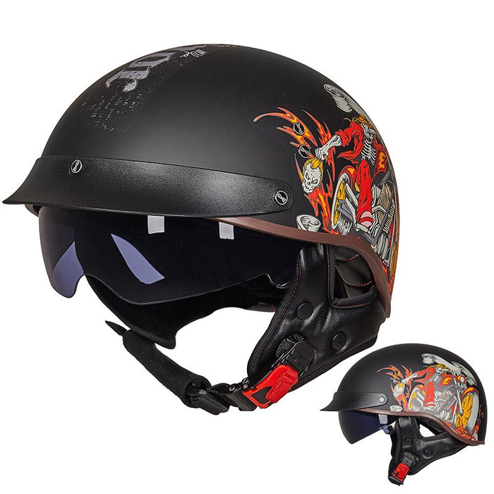 Casco De Moto Vintage