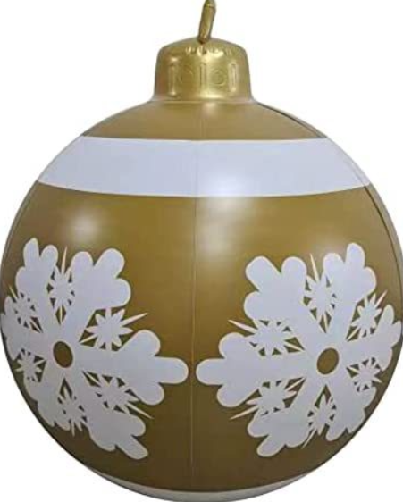 Weihnachten Ornament Ball Outdoor PVC 60CM aufblasbare dekoriert Ball PVC Giant große Kugeln Weihnachtsbaum Dekorationen Spielzeug Ball