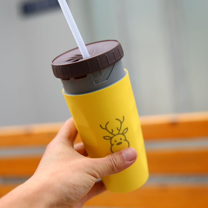 Keine Abdeckung, Twist Cup, tragbarer Reisebecher, doppelte Isolierung