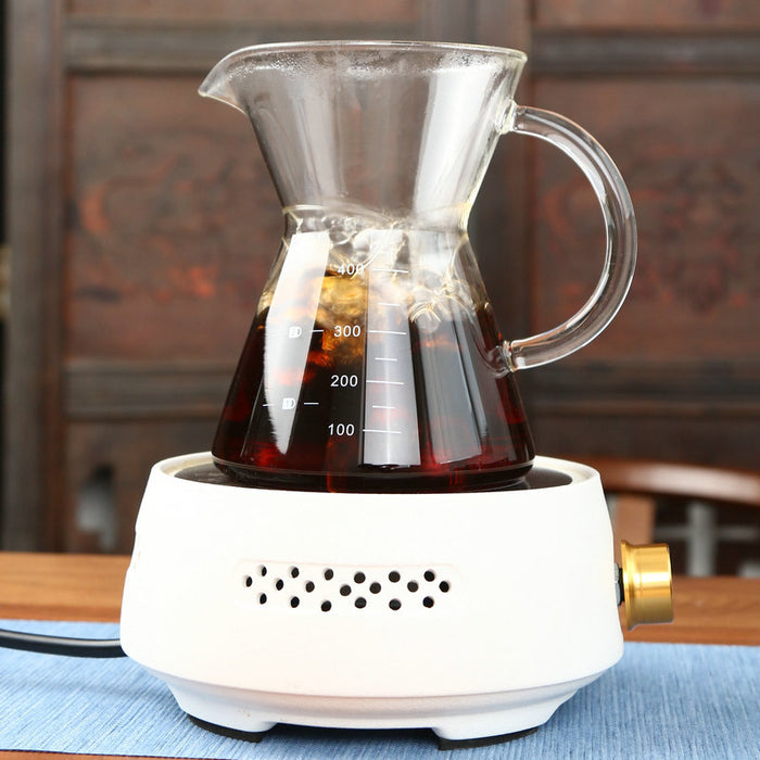 Cafetera de mano de cristal de 400ml.