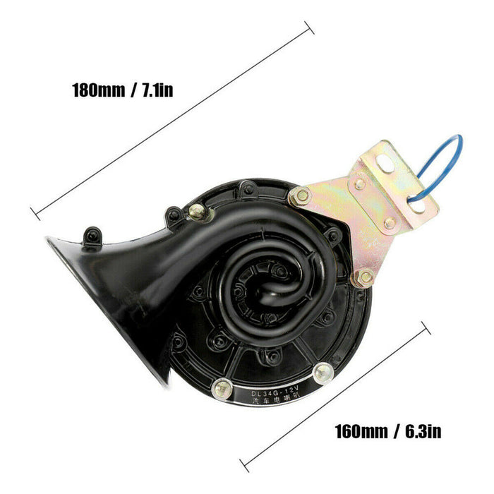 Trompette de klaxon électrique forte 300DB pour voiture moto camion Train bateau universel