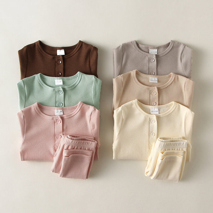 Conjuntos de pijamas para bebés y niños, ropa de dormir para niñas y niños, traje de otoño para niños