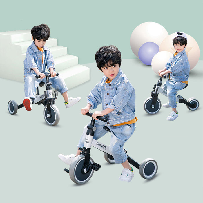 Scooter de equilibrio dos en uno para niños, triciclo multifuncional para bebé de 1 a 3 años
