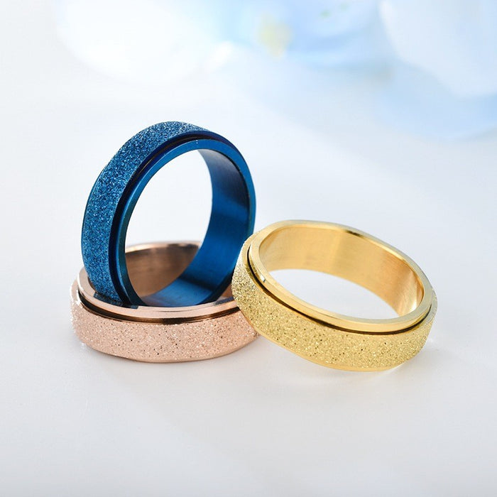 Anillos de ansiedad giratorios, Color plateado arcoíris, alivia el estrés, anillos para mujeres y hombres