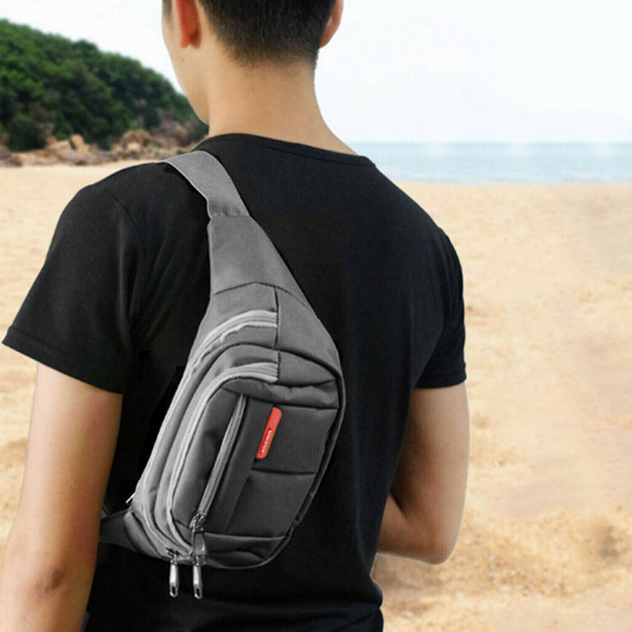 Männer Frauen Fanny-Pack Gürtel Taille Tasche Cross Body Sling Schulter Reise Sport Tasche
