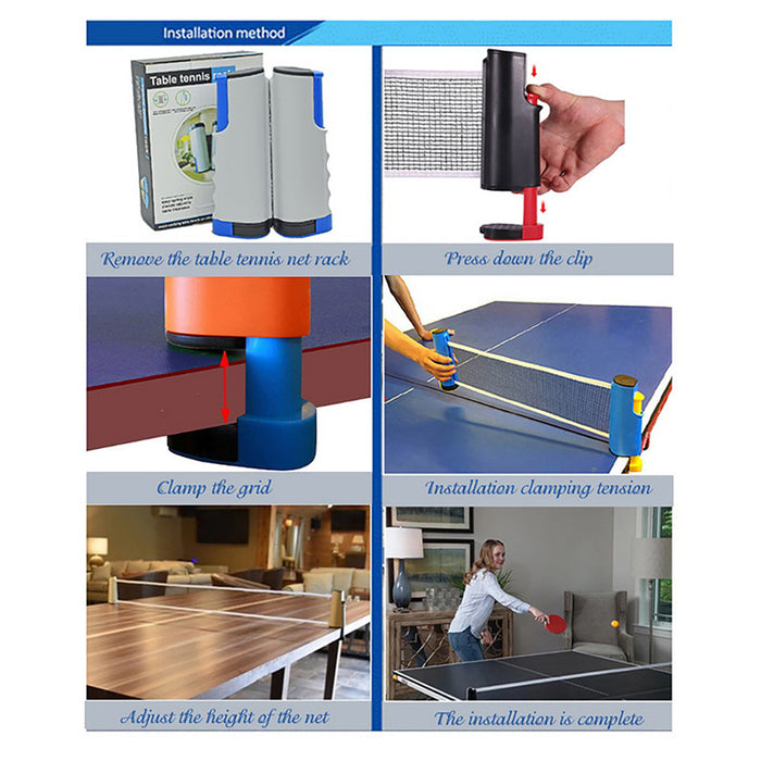 Oferta especial Juego de rejilla telescópica para raquetas de tenis de mesa portátiles PT-260