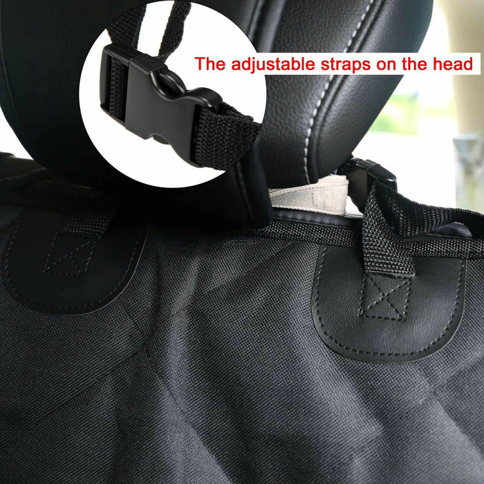Sitzbezug für hinten, für Auto, Haustier, Hund, Reisen, wasserdicht, Bankschutz, luxuriös, Schwarz
