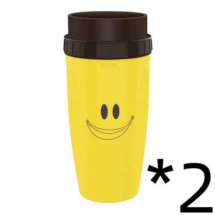 Keine Abdeckung, Twist Cup, tragbarer Reisebecher, doppelte Isolierung