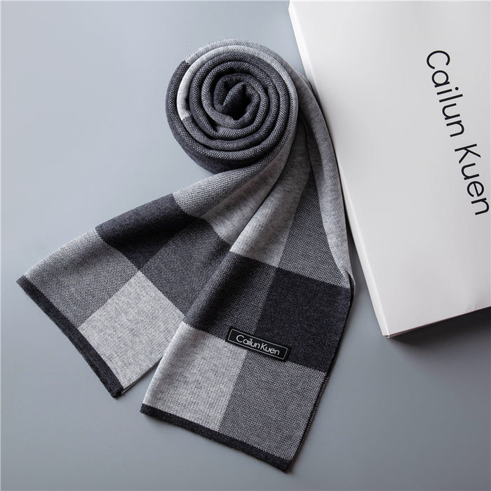 Trendy Warm Knitted Lätzchen Winter High-End Freizeit für Herren