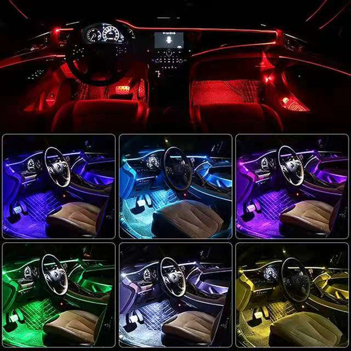 Panel de instrumentos de Control del centro de modificación de luz de atmósfera USB del coche