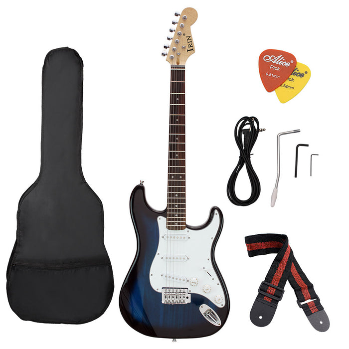 Paquete de guitarra eléctrica ST38 para práctica principiante