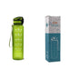 1-Liter-Tritan-Wasserflasche mit Time-Marker-Bounce-Abdeckung