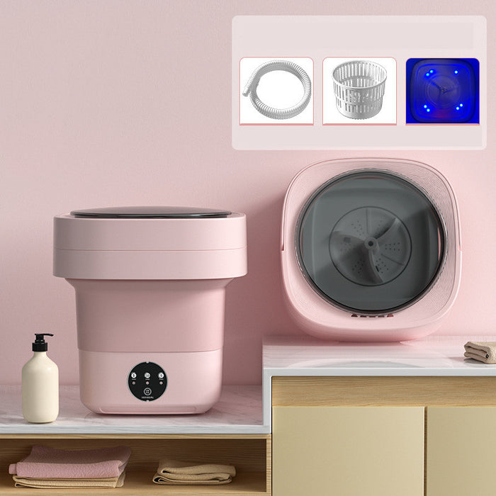 Mini máquina de lavar dobrável portátil, mini meias, roupa íntima, máquina de lavar, grande capacidade, 3 modelos com aparelhos secos giratórios