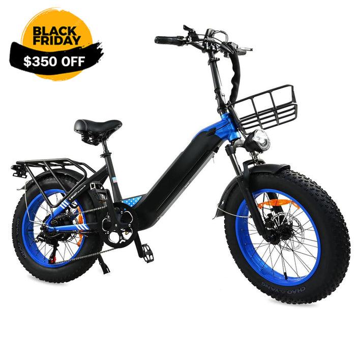 Bicicleta eléctrica con motor de 500W para adultos, bicicleta con neumáticos anchos de 20 x 4 pulgadas, bicicleta eléctrica de montaña con batería extraíble de 7 velocidades 48V 25MPH