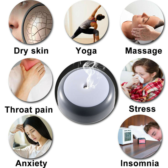 Humidificador ultrasónico del aromaterapia del aire LED del aire del grano del difusor del aceite esencial del aroma