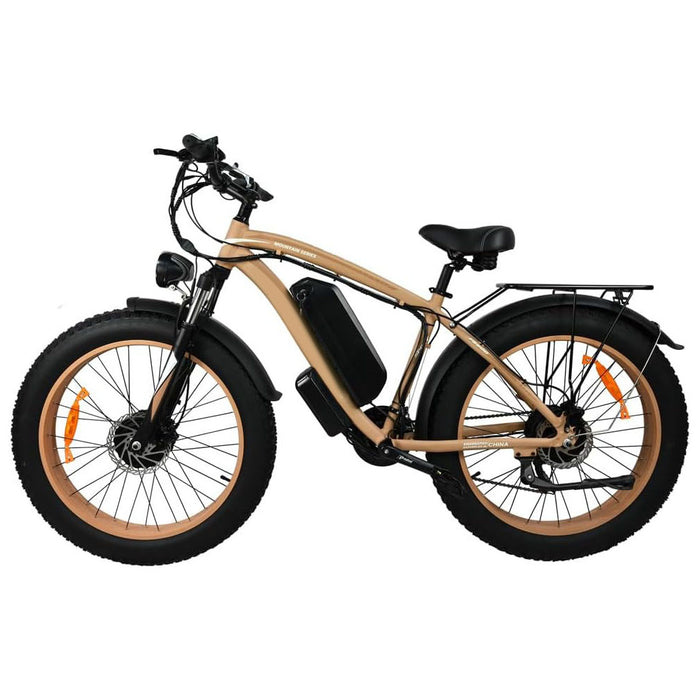 Bicicleta eléctrica con motor de 2000 W para adultos: bicicleta eléctrica de 31 MPH con neumático ancho de 26 pulgadas, batería extraíble de 20 AH, freno de disco hidráulico de 21 velocidades