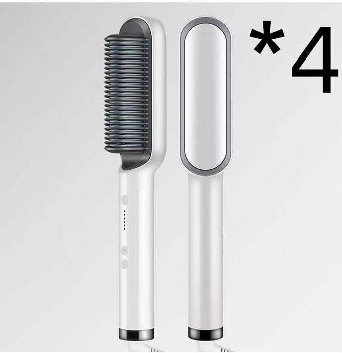 Neuer 2-in-1-Haarglätter mit heißem Kamm und negativem Ionen-Curling