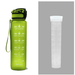 1-Liter-Tritan-Wasserflasche mit Time-Marker-Bounce-Abdeckung