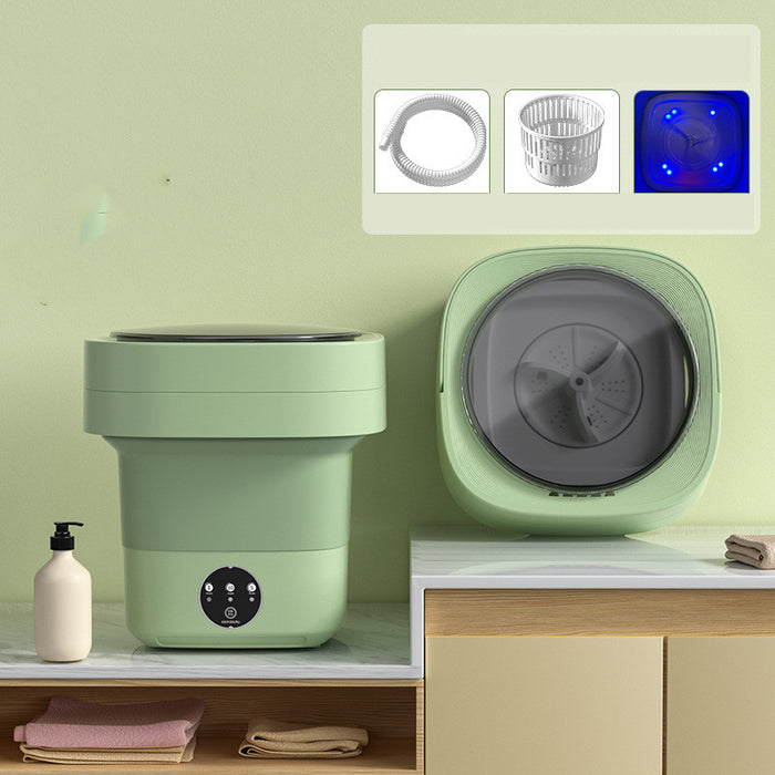 Mini máquina de lavar dobrável portátil, mini meias, roupa íntima, máquina de lavar, grande capacidade, 3 modelos com aparelhos secos giratórios