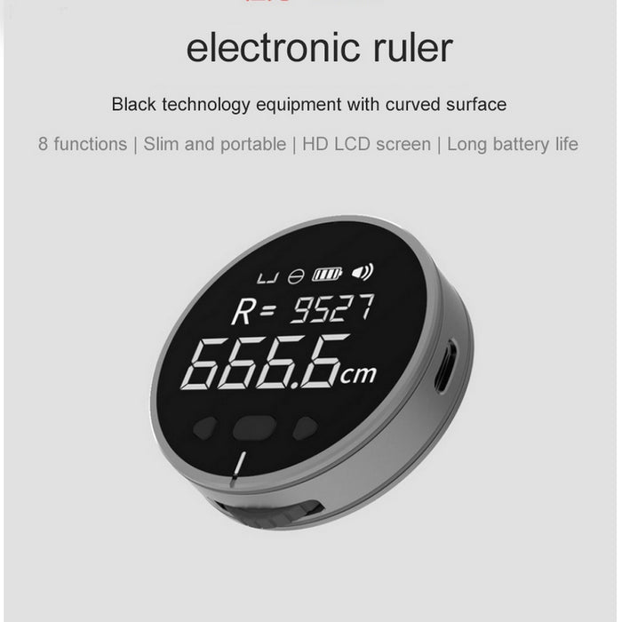 Strumento di misurazione della distanza Righello di misurazione elettronico Metro a nastro LCD digitale ad alta definizione Strumento di righello di misurazione elettronico ad alta precisione