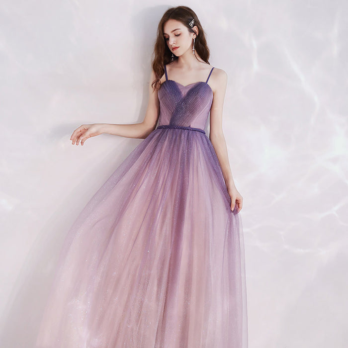 Women's Fashion Temperament Starry Sky Evening Dress