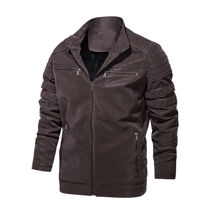Männer Lederjacke Motorrad PU Männer Jacken