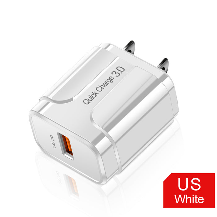 Charger head, travel charger, wall charger