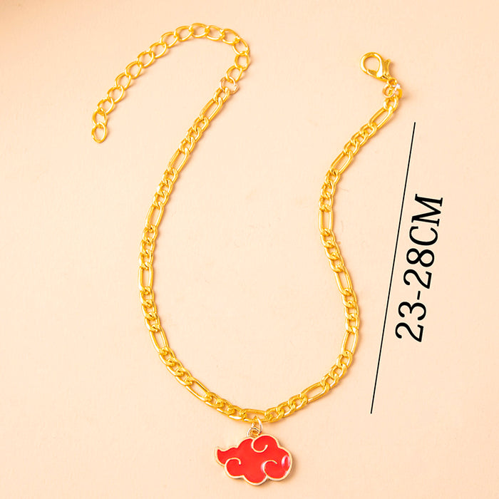 Rote Wolke Charms Fußkettchen Fußschmuck für Frauen