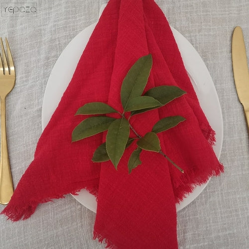 1 Stück Hochzeit 100% Baumwolle weißes Käsetuch Weihnachtsserviettentisch